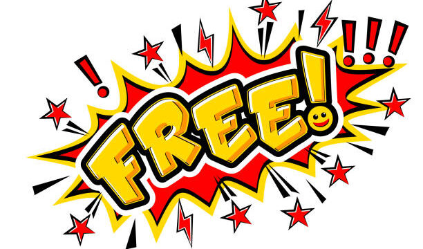 Free - Comic book style word in speech bubble with bomb explosive and lightnings. Vector on transparent background